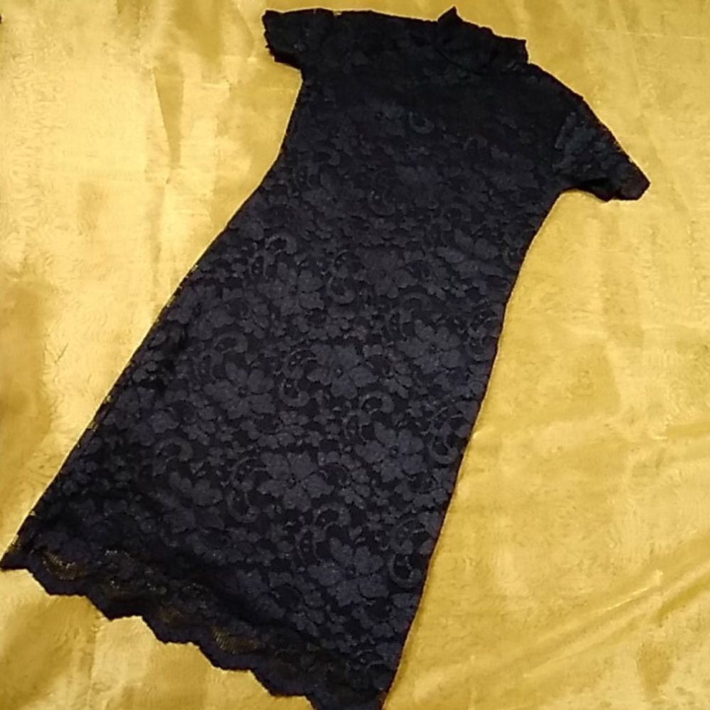 Say What Lace Black Dress